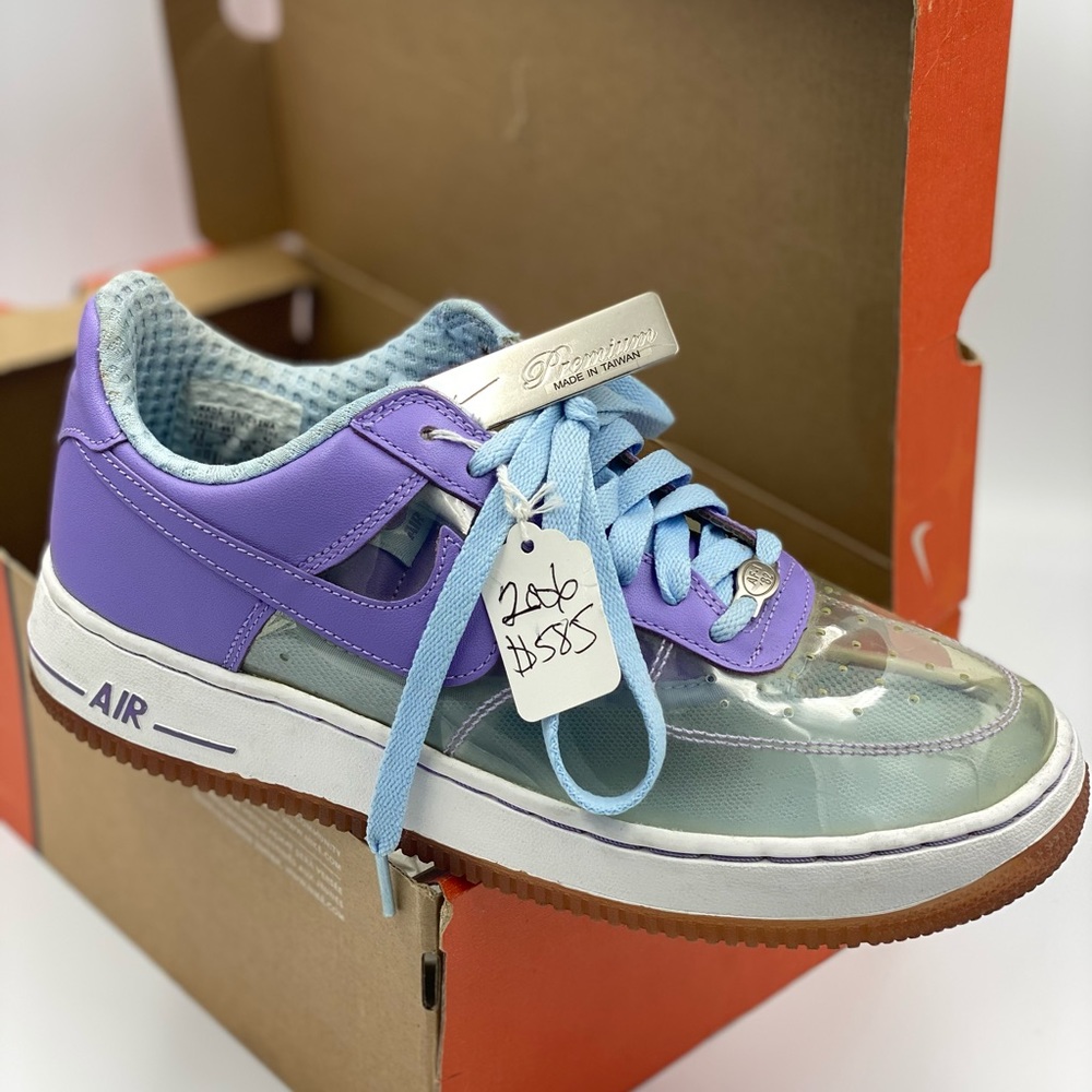 2006 Clear Nike Air Force 1, Size 8.5 US Women